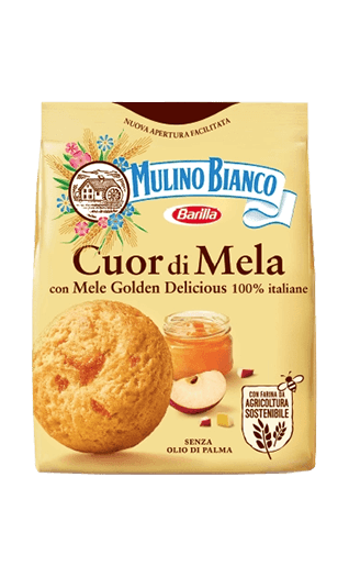 Mulino Bianco Cuor di Mela Plätzchen 300g Mulino Bianco Cuor di Mela Gebäck 300g